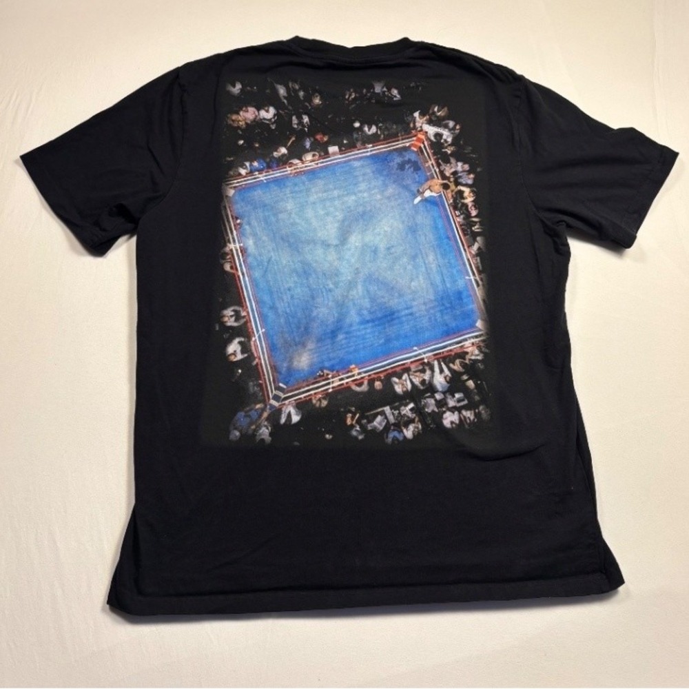 Ali G.O.A.T Muhammad Ali Graphic T Shirt Black Boxing Back Print Mens 2XL